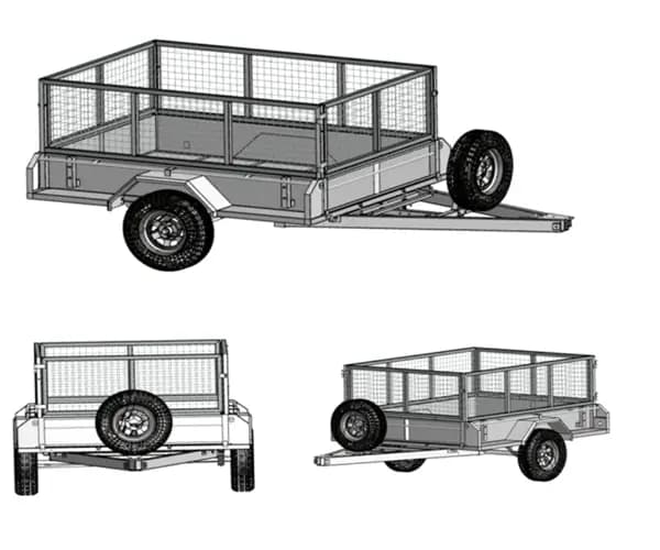 8×5 Premium Galvanised Box Trailer